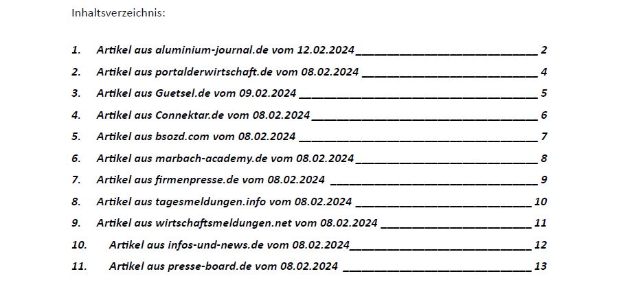 Zum Pressespiegel - bitte klicken-